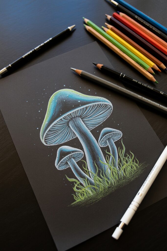 mushroom drawing ideas Artsydee