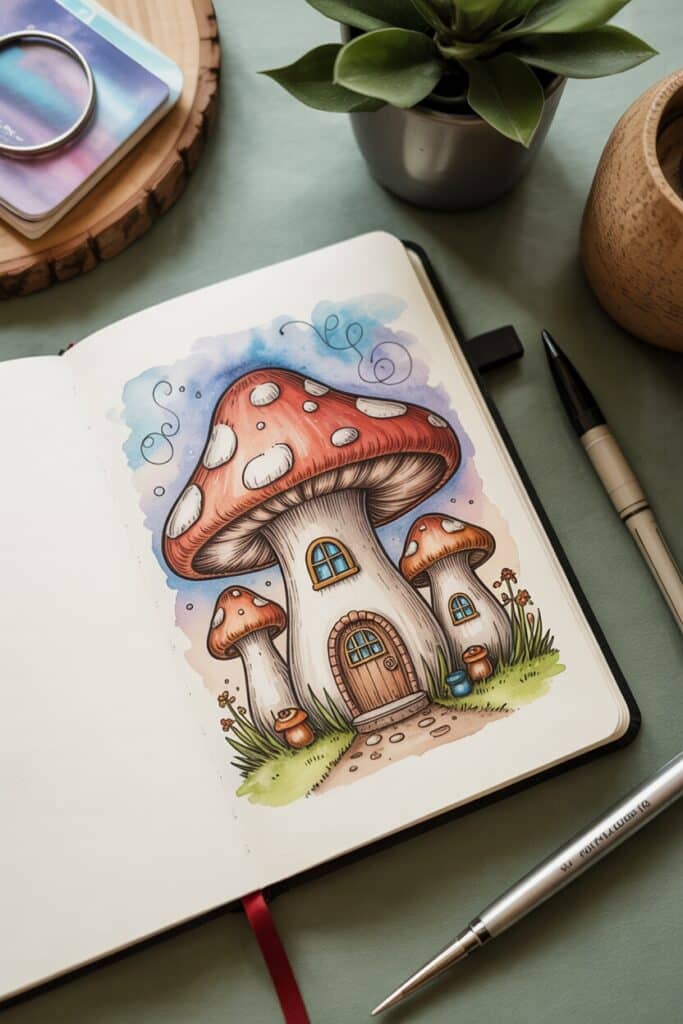 mushroom drawing ideas Artsydee
