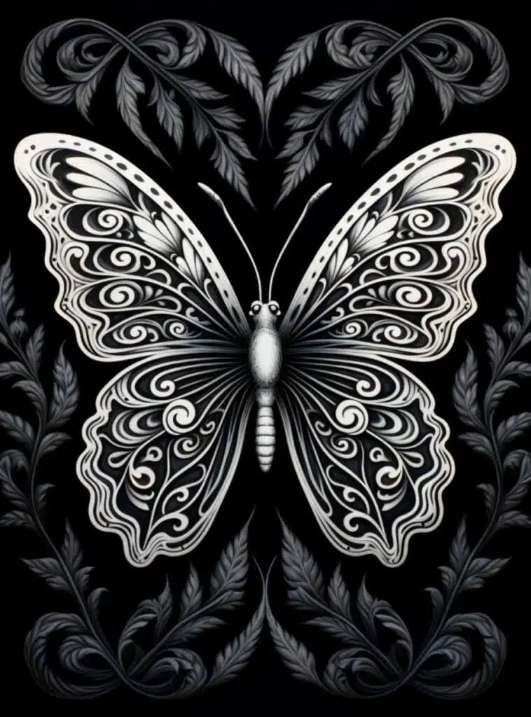 Butterfly Scratch Art