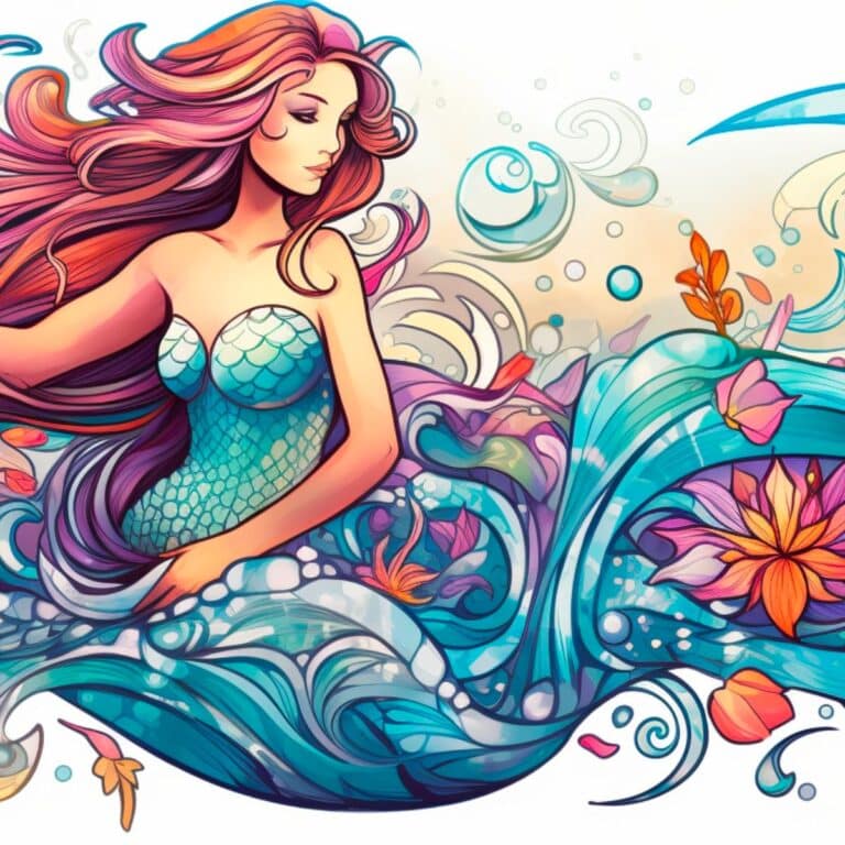 Mermaid Coloring Pages Featured Image (1)