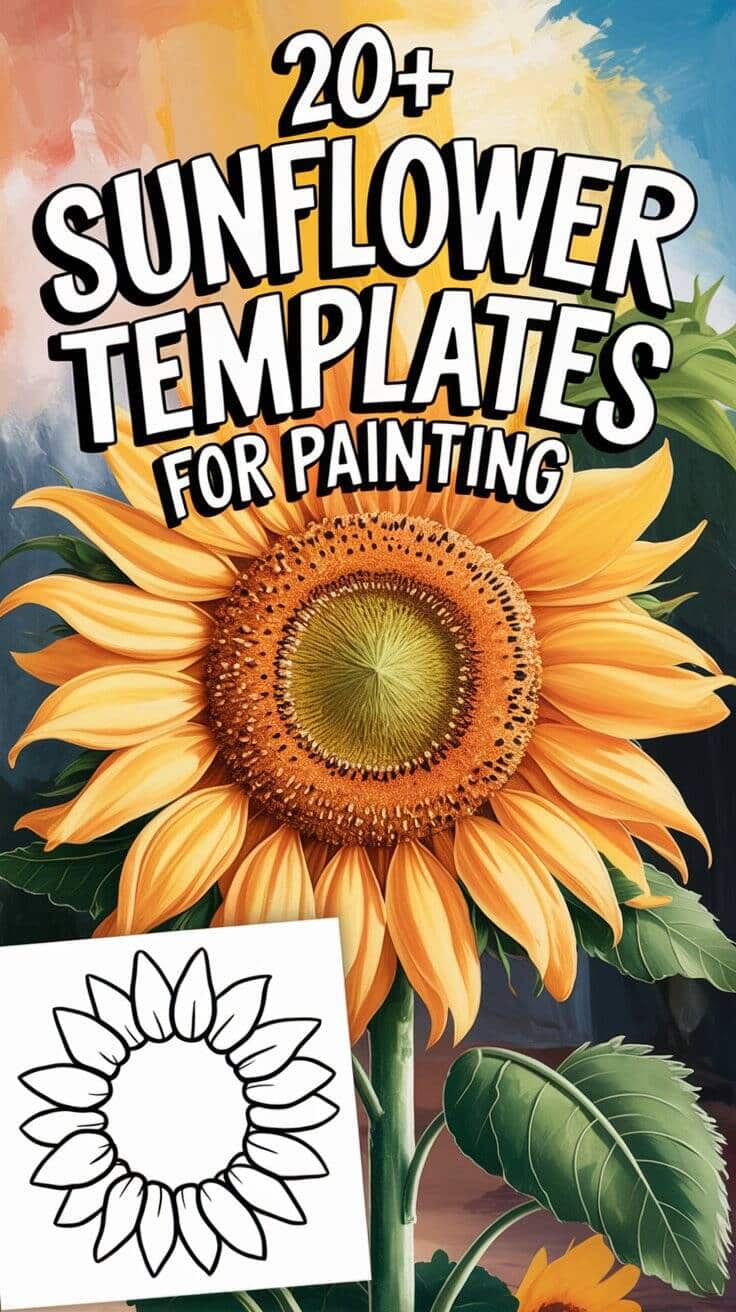 20+ Free Sunflower Printables: Patterns, Templates &amp; Stencils for ...