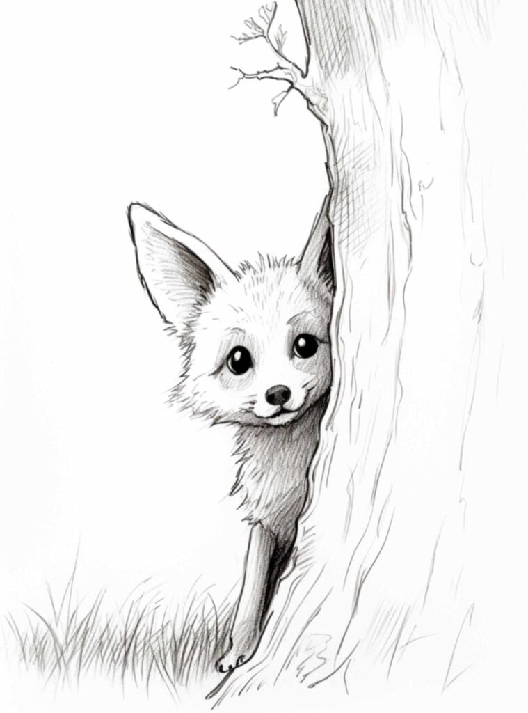 fox doodle