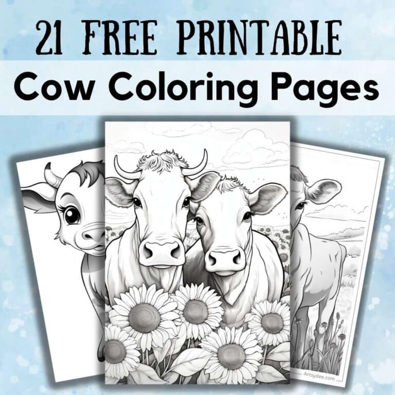 cow coloring pages