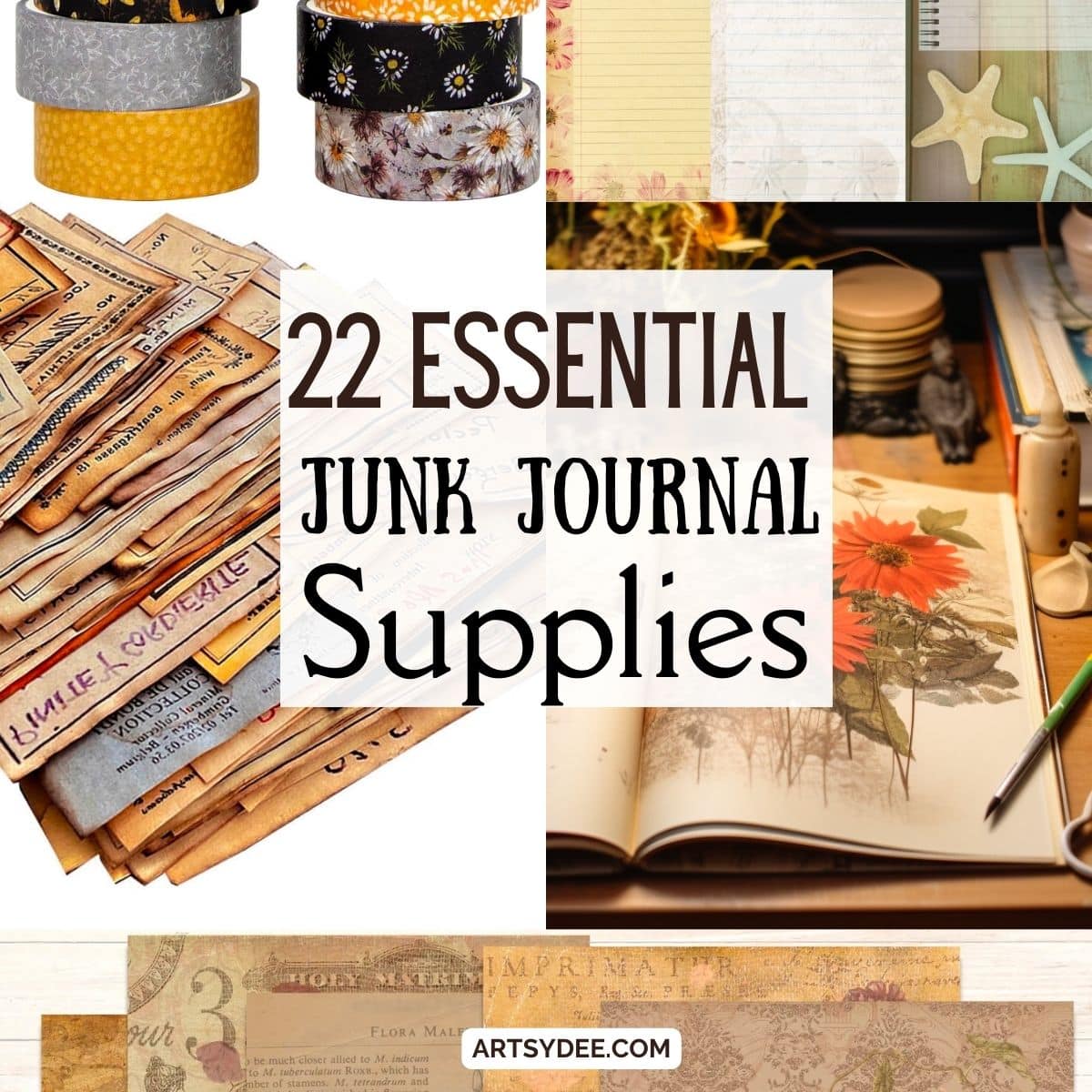 22 Junk Journal Supplies You Can't Miss: Transform Your Crafting