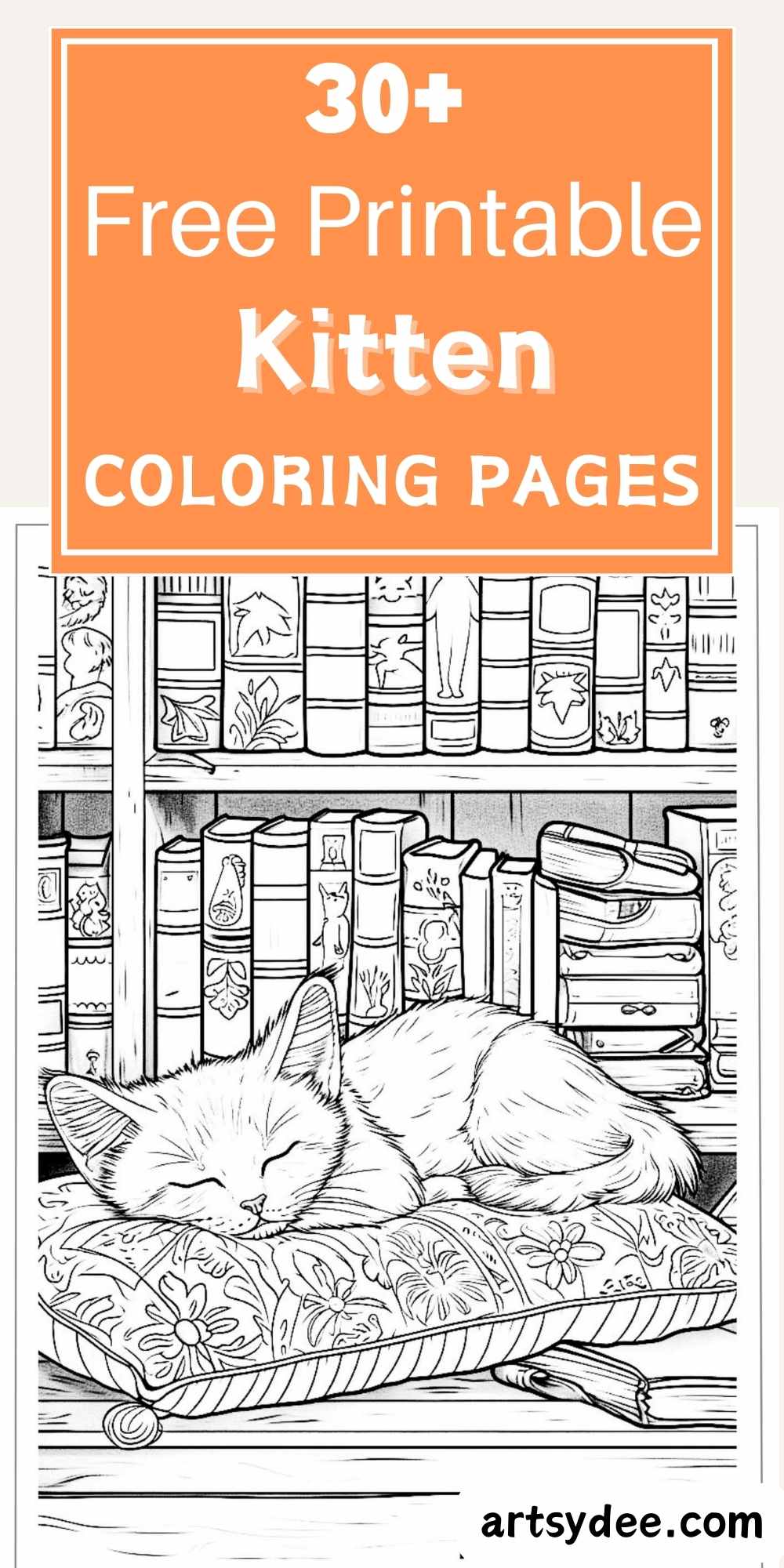 37 Charming Kitten Coloring Pages (free printables) - Artsydee ...