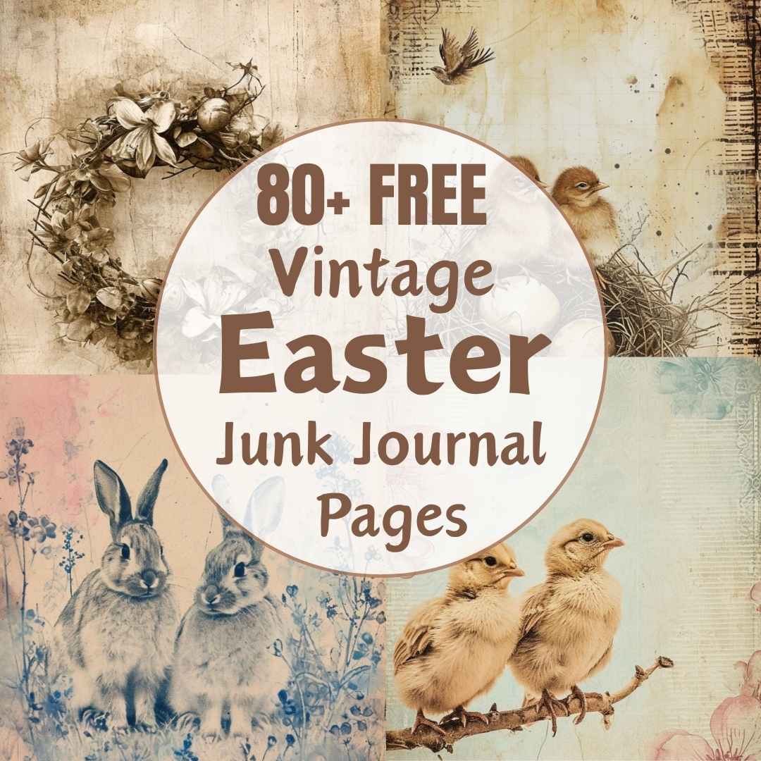 easter junk journal pages