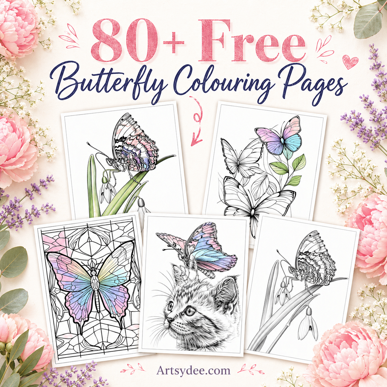 butterfly coloring pages