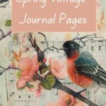 spring junk journal pages