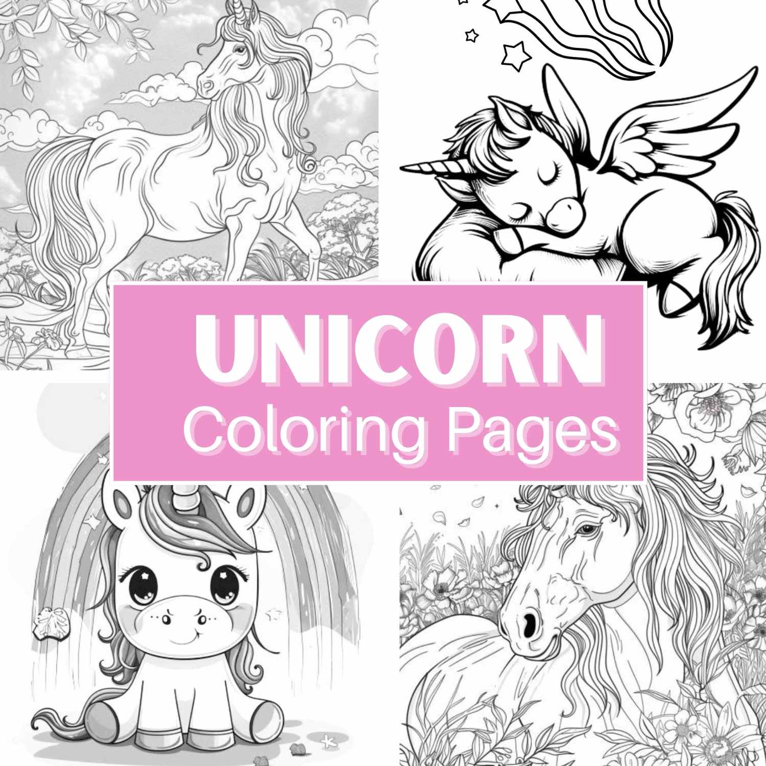 unicorn coloring pages free printables