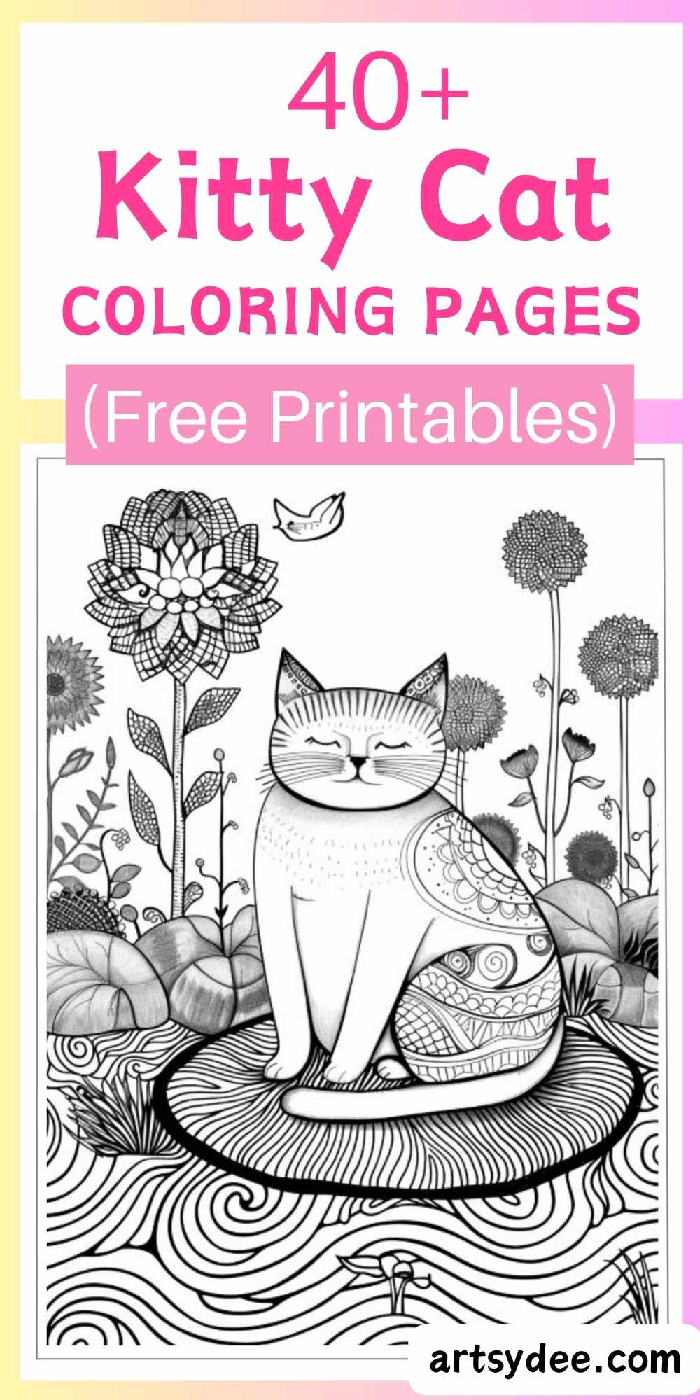 55+ Free Cat Coloring Pages for Kids & Adults (Printable PDF ...