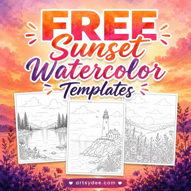 sunset watercolor featured image