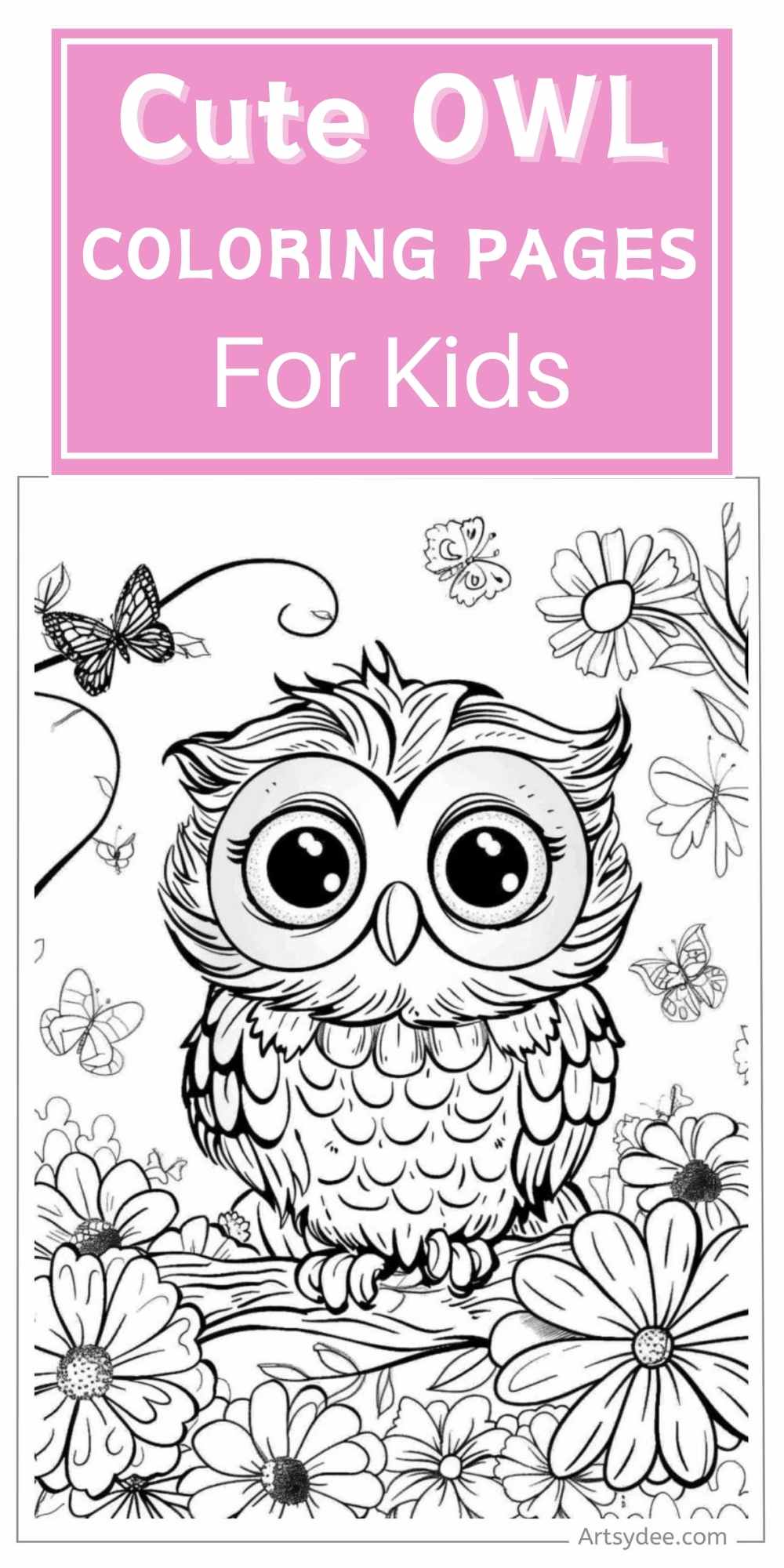 40+ Magical Owl Coloring Pages (Free Printable PDF) - Artsydee ...