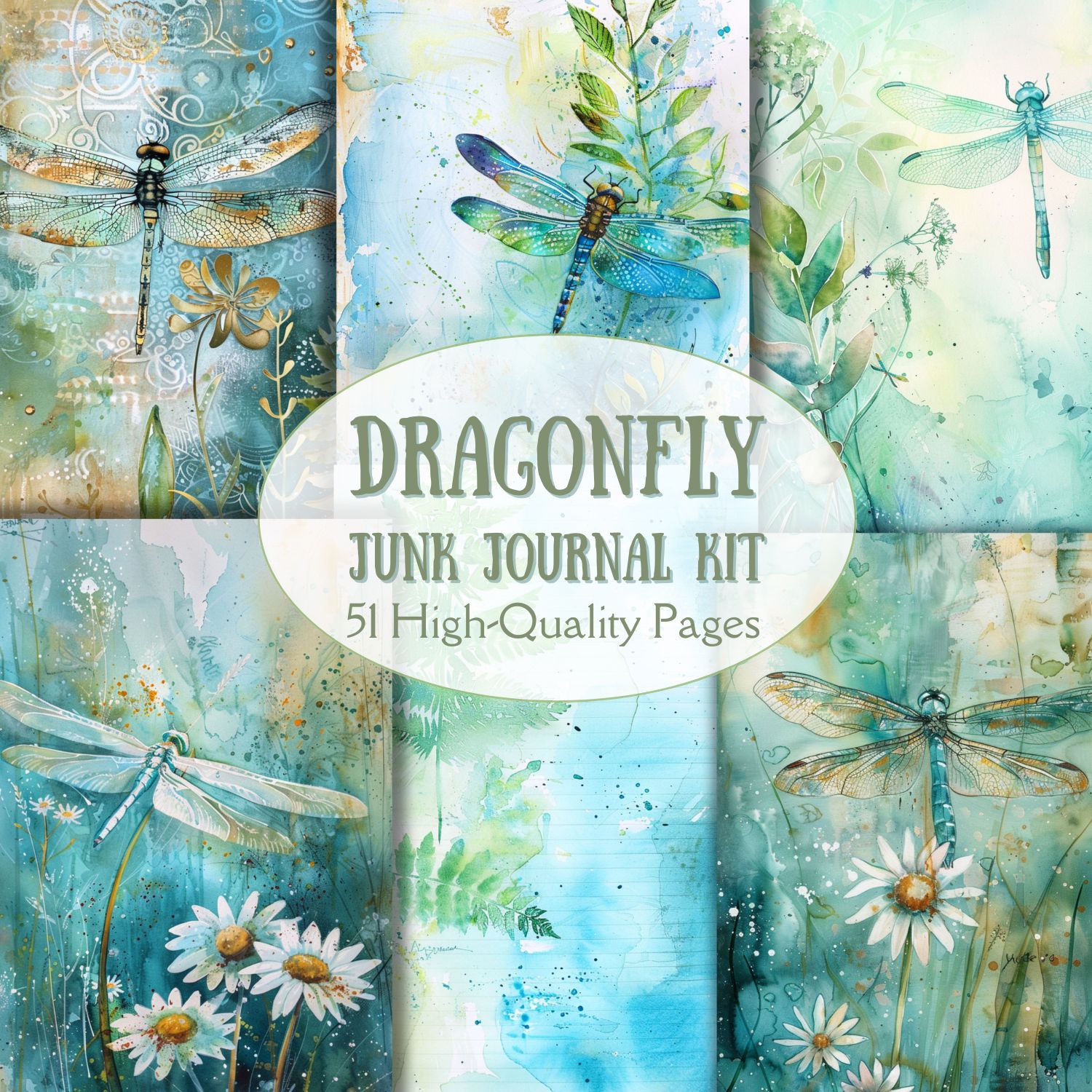 Dragonfly Junk Journal Kit