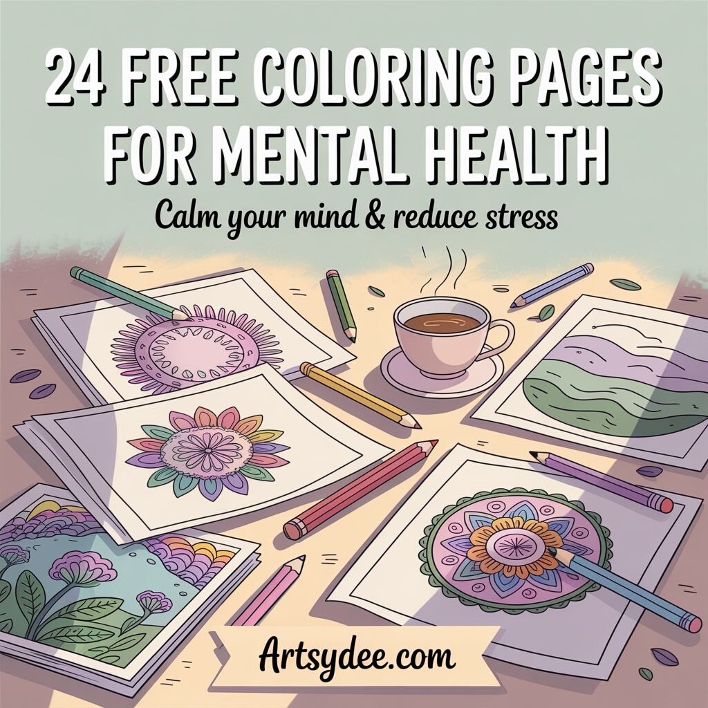 coloring pages for mental health Artsydee