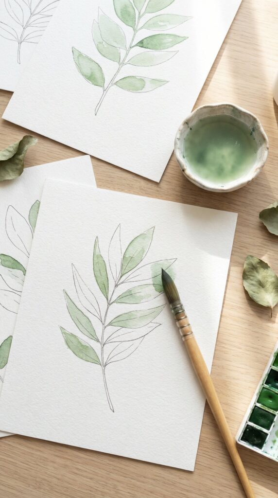 watercolor art templates