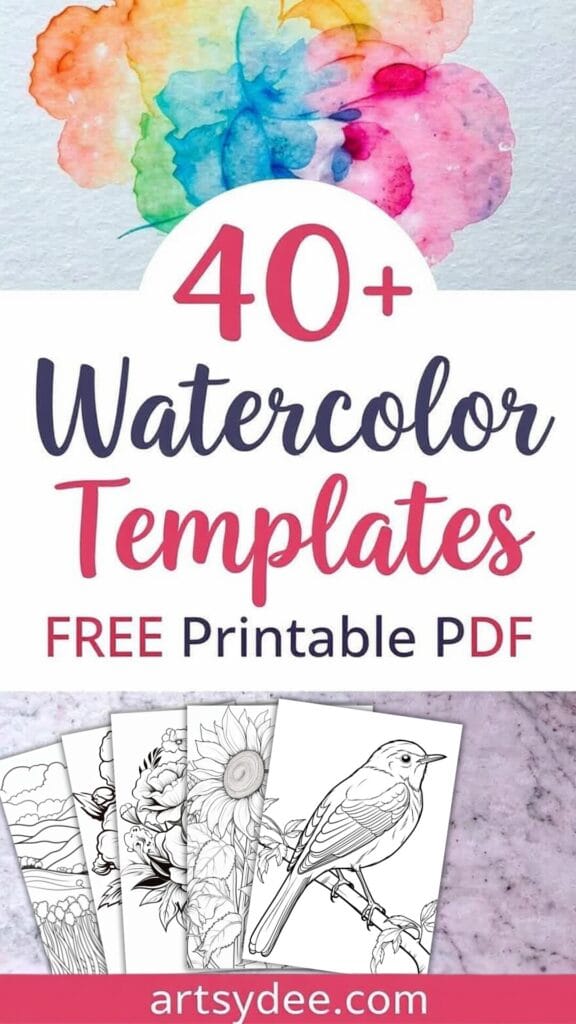 watercolor templates Artsydee