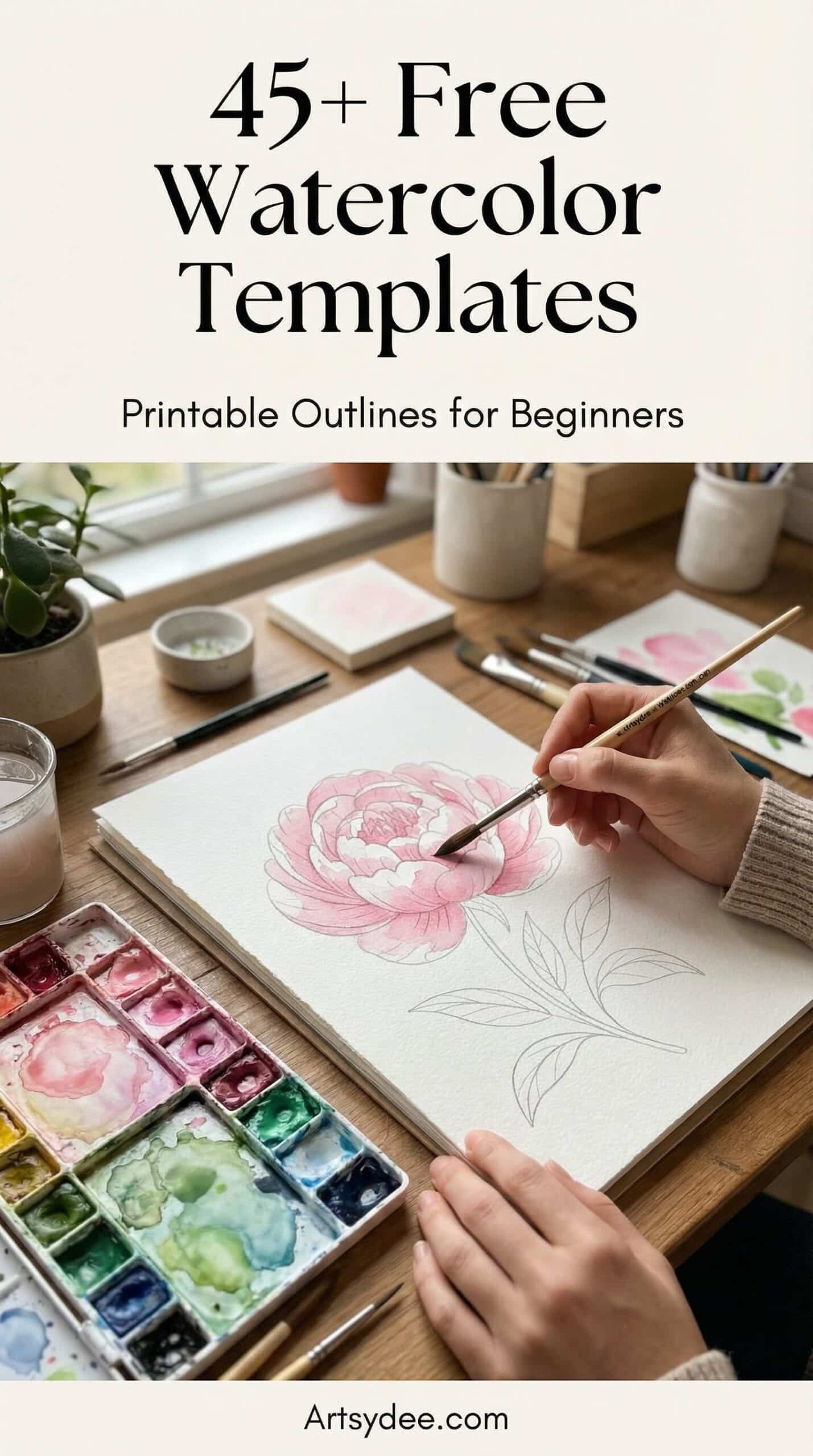 45+ Free Watercolor Templates to Paint Like a Pro (Printable