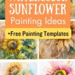 watercolor sunflower