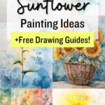 watercolor sunflower