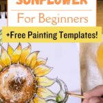 watercolor sunflower