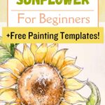 watercolor sunflower