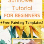 watercolor sunflower