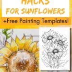watercolor sunflower