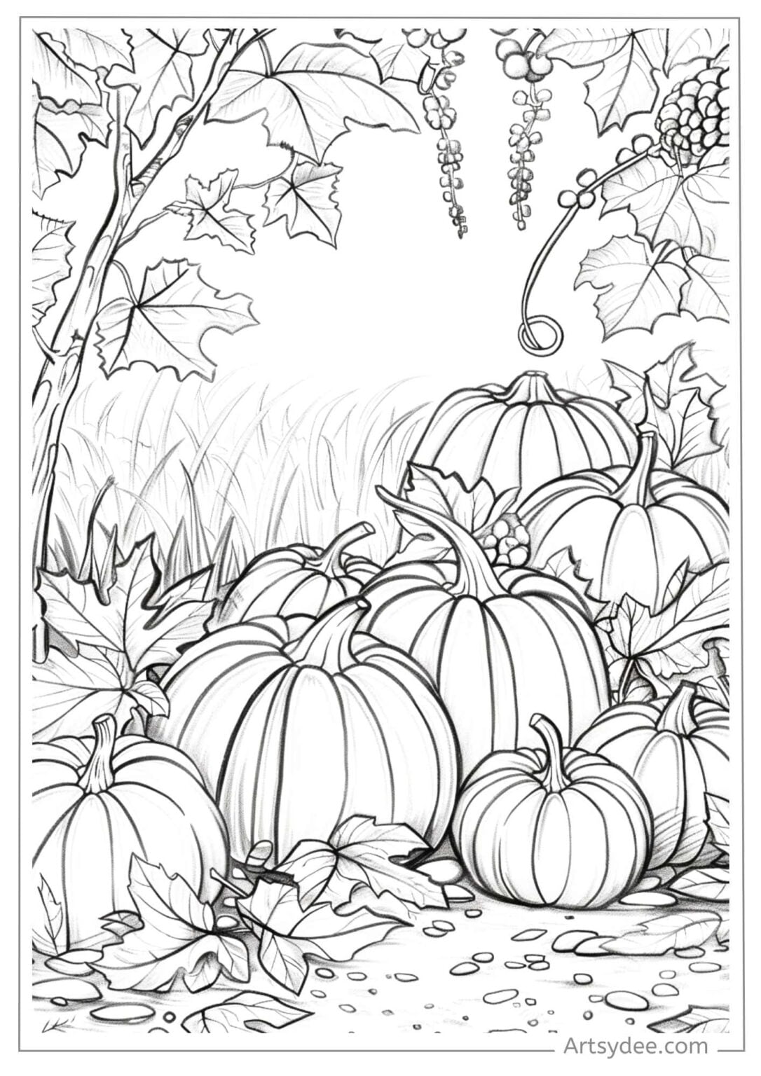 Fall into Creativity: 60+ Free Fall Coloring Pages for Adults ...