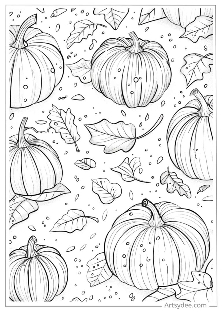 Fall into Creativity: 60+ Free Fall Coloring Pages for Adults