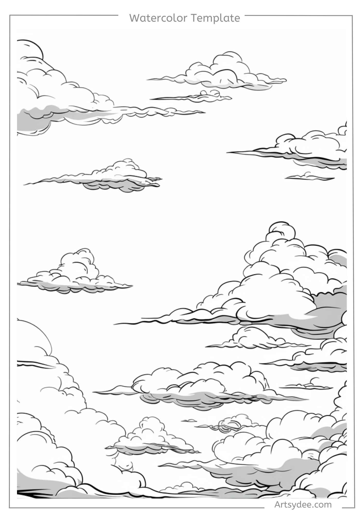 50+ Watercolor Clouds Painting Ideas to Elevate Your Art (Plus FREE ...