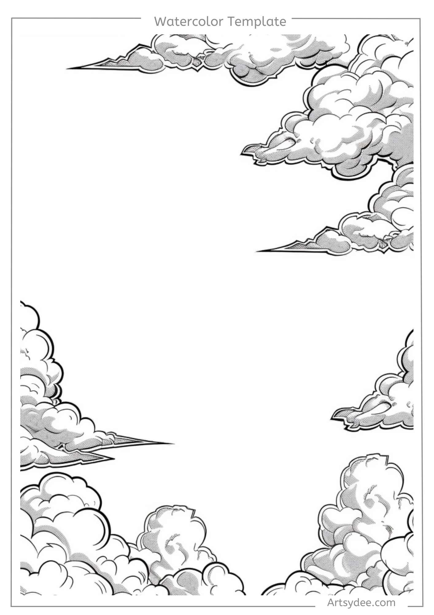 50+ Watercolor Clouds Painting Ideas to Elevate Your Art (Plus FREE ...