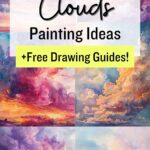 watercolor clouds