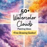 watercolor clouds