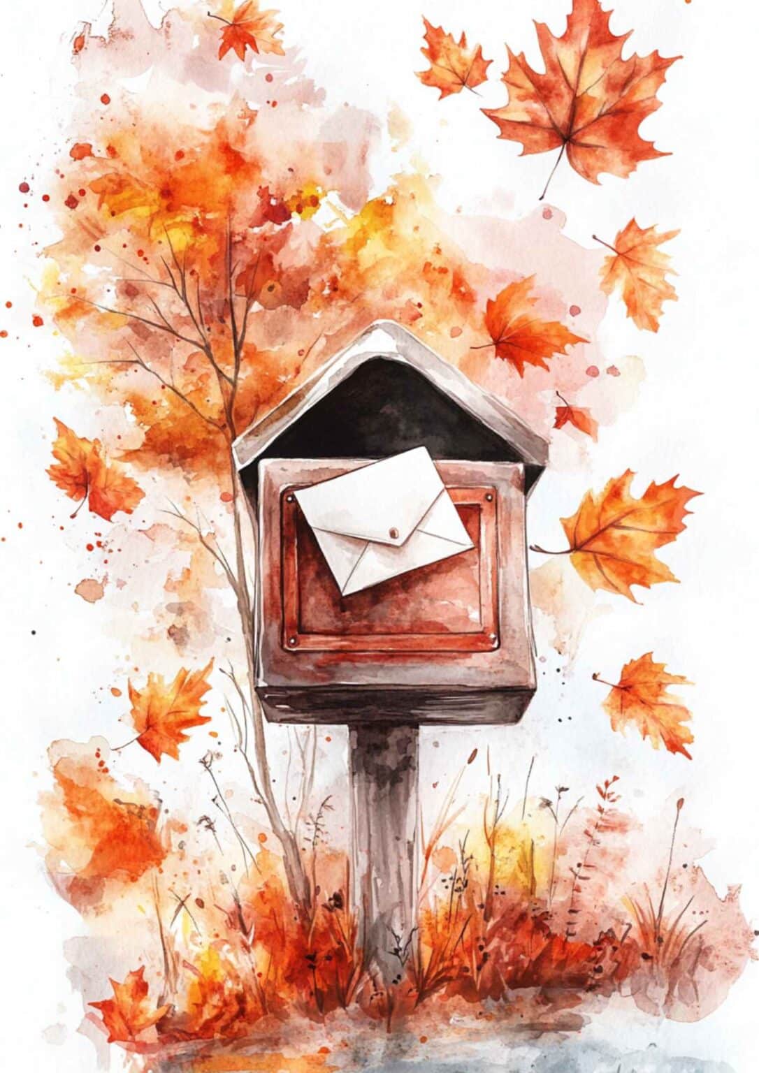 40+ Fall Watercolor Ideas (+FREE Printable Watercolor Templates ...