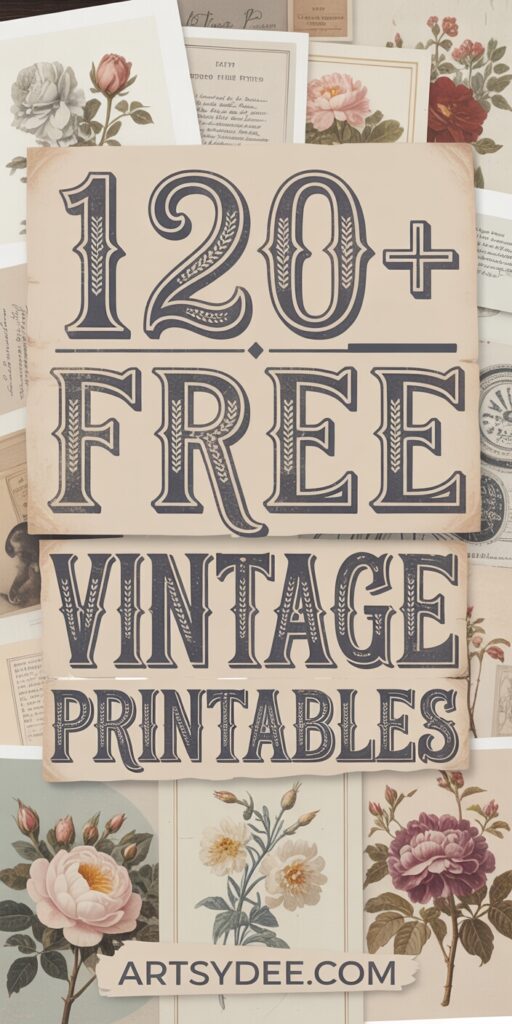 free vintage botanical printables