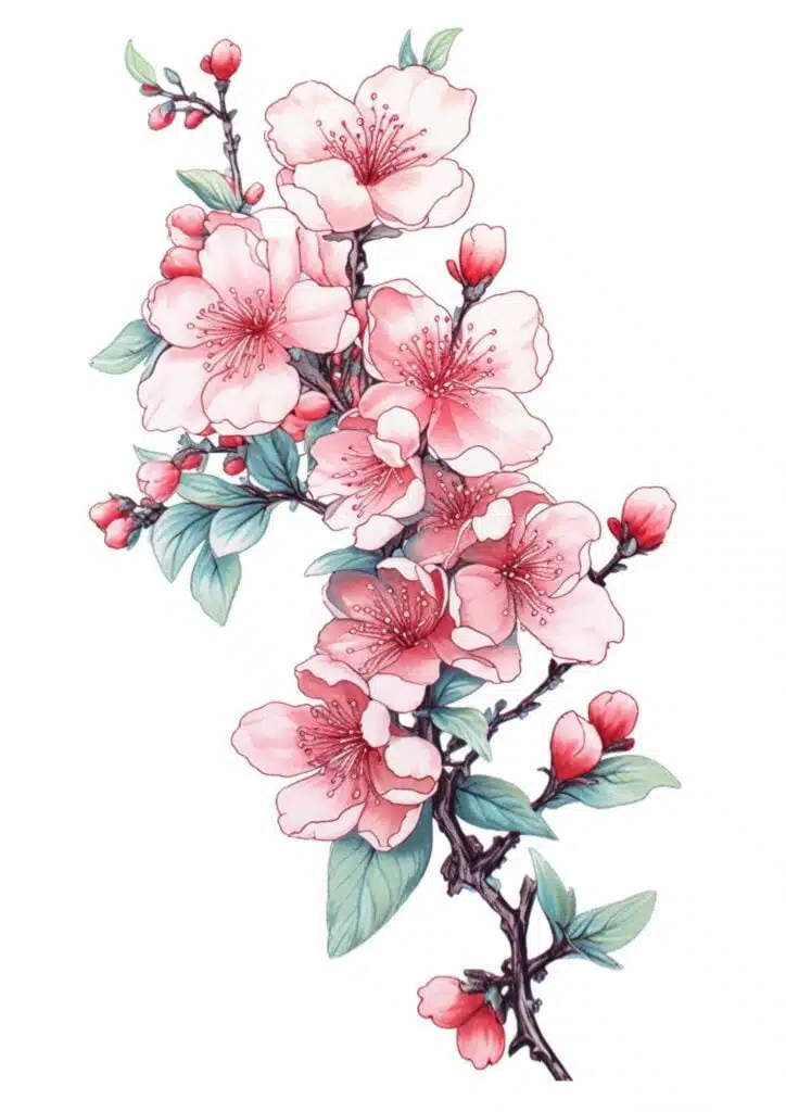 cherry blossom tattoo