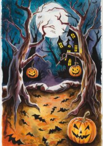 40+ Halloween Watercolor Ideas (+FREE Printable Painting Templates ...