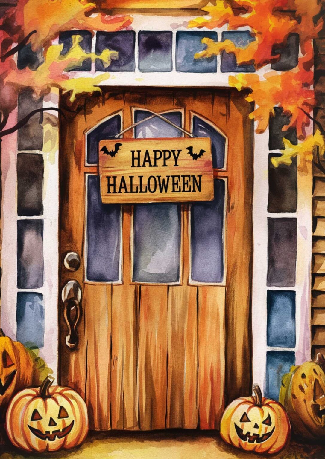 40+ Halloween Watercolor Ideas (+FREE Printable Painting Templates ...