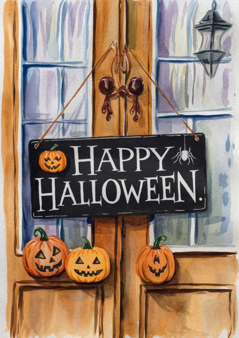 40+ Halloween Watercolor Ideas (+FREE Printable Painting Templates ...