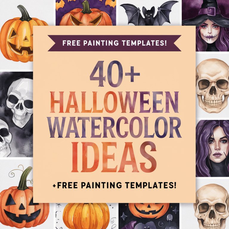 40 halloween watercolor ideas