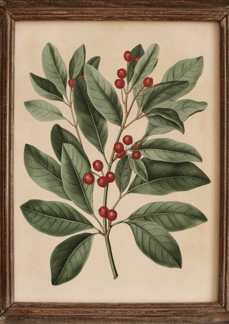50+ Free Printable Vintage Christmas Botanicals - Artsydee - Drawing ...