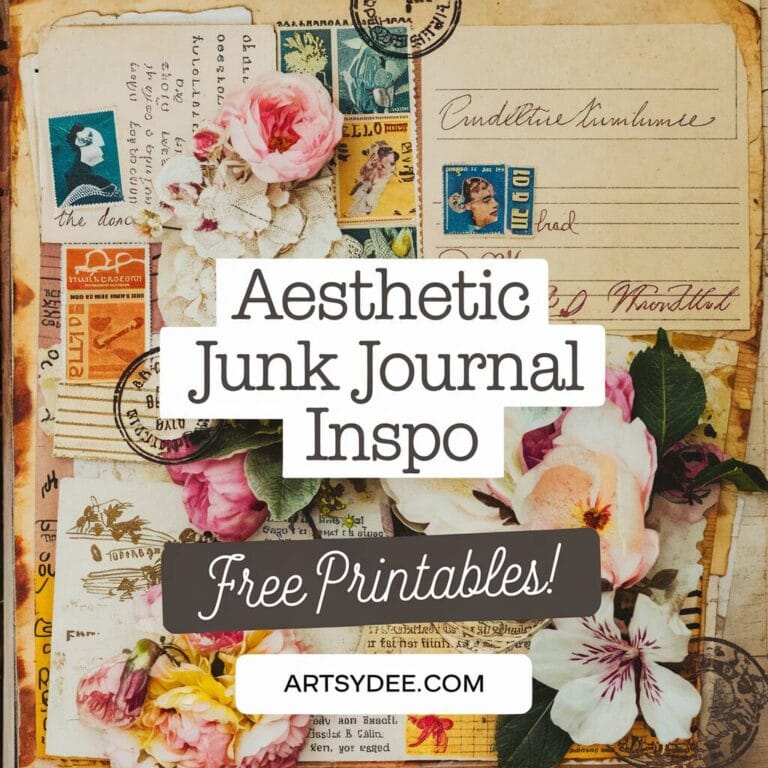 junk journal inspo aesthetic