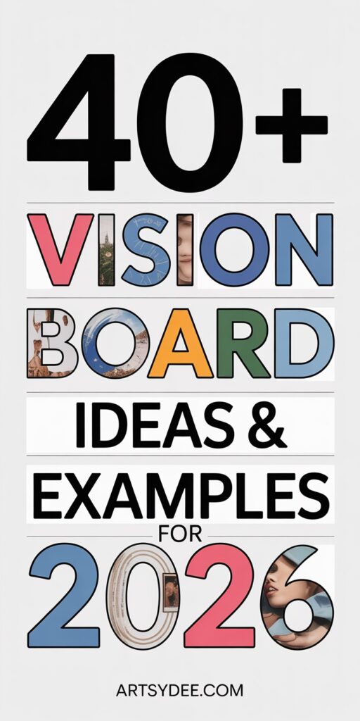 41 Vision Board Ideas & Examples + Free Printable Vision Board Photos ...