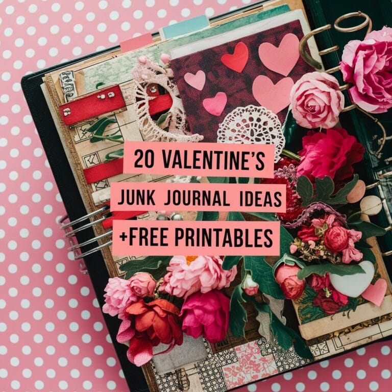 Valentines Junk Journal Layout Ideas Feature I