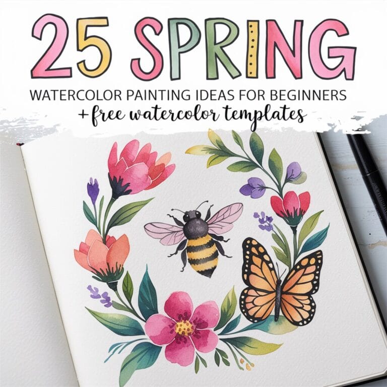 spring watercolor ideas for beginners Artsydee