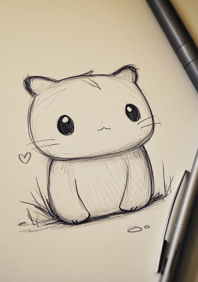 21 Cute Kawaii Drawings For Beginners FREE Drawing Templates 