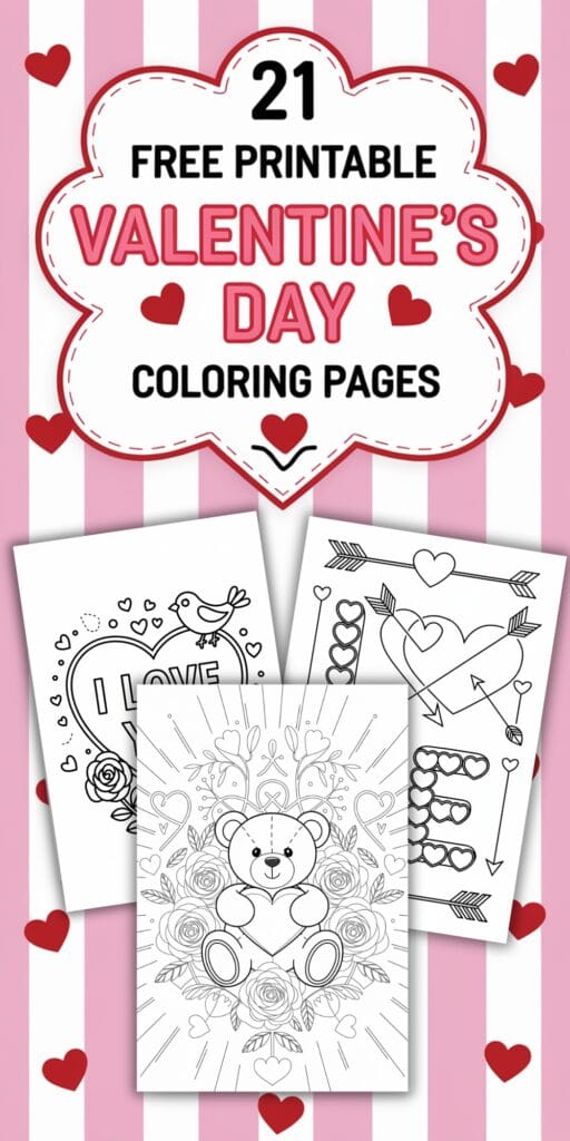 Valentines Day Coloring Page Artsydee