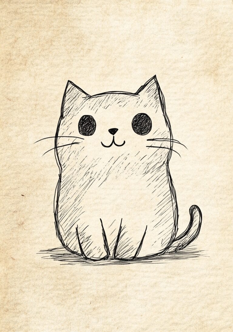 21+ Cute Kawaii Drawings for Beginners +FREE Drawing Templates ...