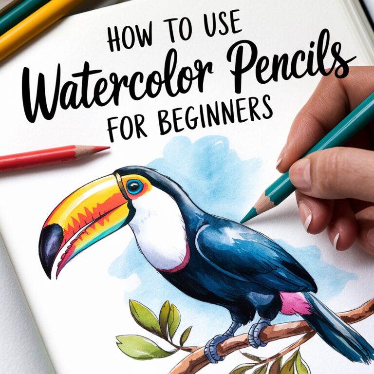 How to Use Watercolor Pencils for beginners Artsydee