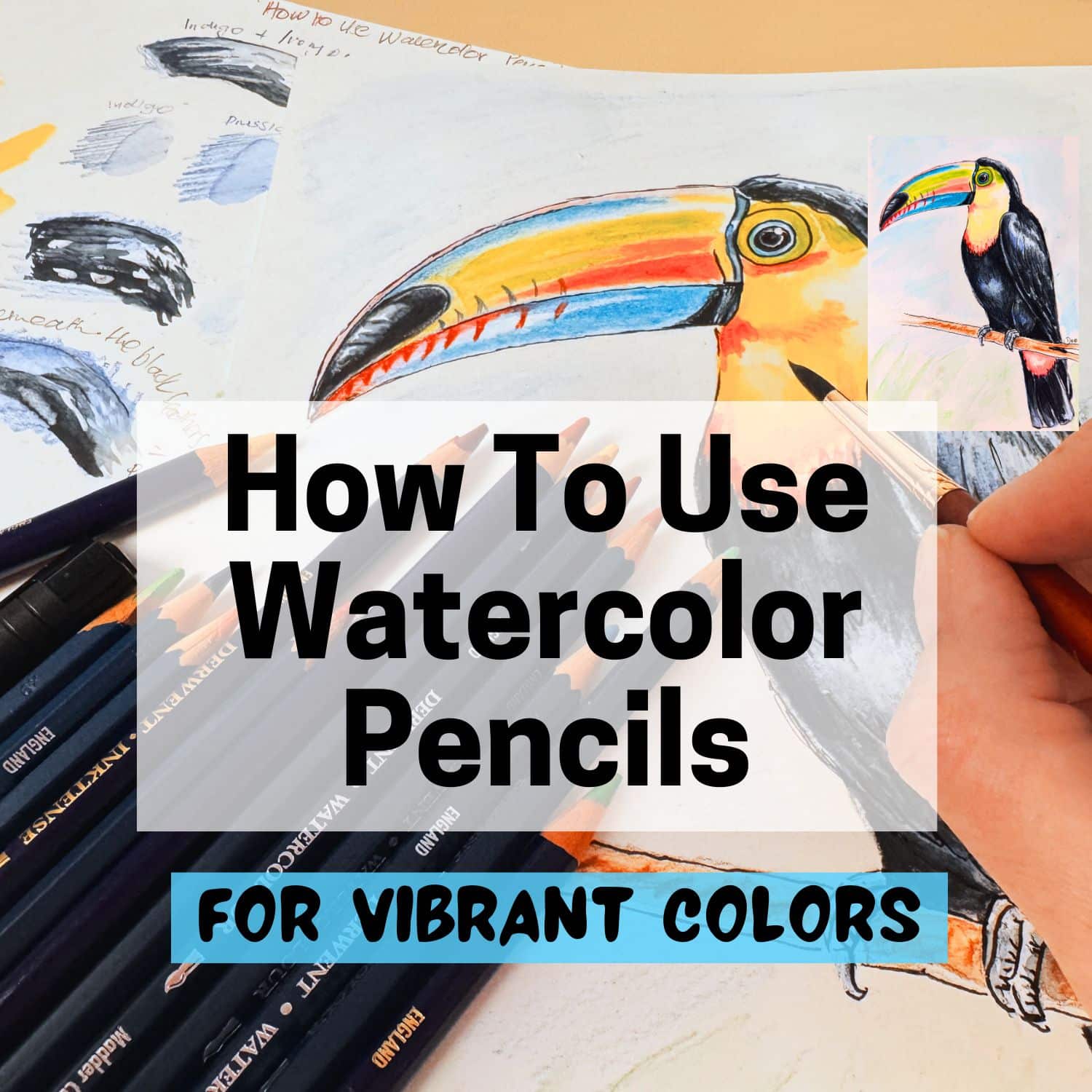 how to use watercolor pencils for vibrant colors